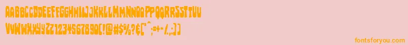 Pocketmonstercond Font – Orange Fonts on Pink Background