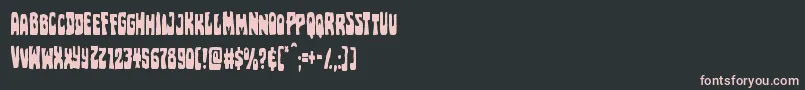 Pocketmonstercond Font – Pink Fonts on Black Background