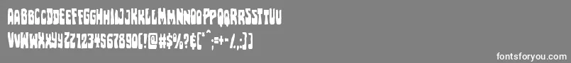 Pocketmonstercond Font – White Fonts on Gray Background