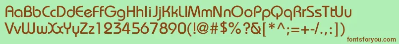 Brookhouse Font – Brown Fonts on Green Background
