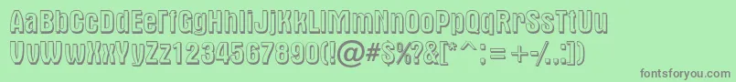 AAlternash Font – Gray Fonts on Green Background