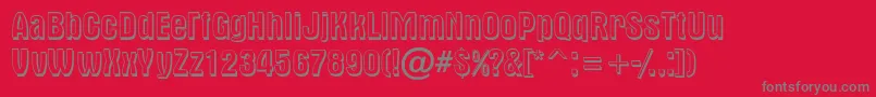 AAlternash Font – Gray Fonts on Red Background