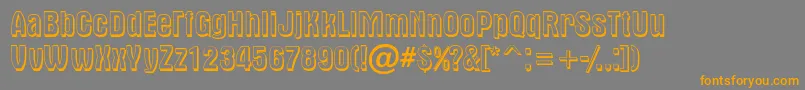 AAlternash Font – Orange Fonts on Gray Background