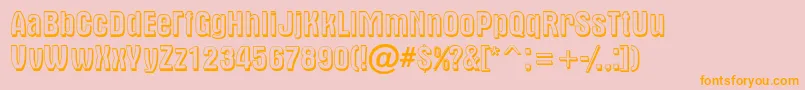 AAlternash Font – Orange Fonts on Pink Background