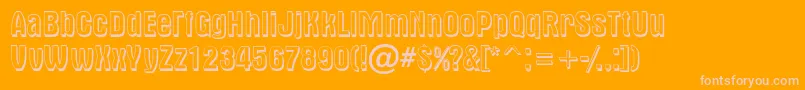 AAlternash Font – Pink Fonts on Orange Background