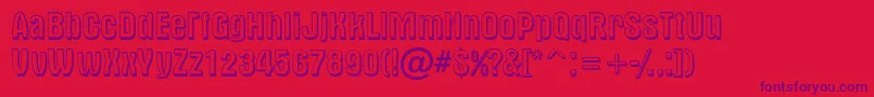 AAlternash Font – Purple Fonts on Red Background