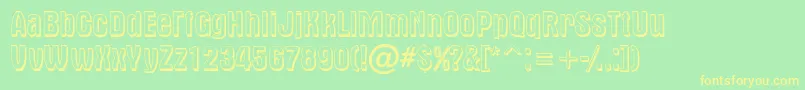 AAlternash Font – Yellow Fonts on Green Background