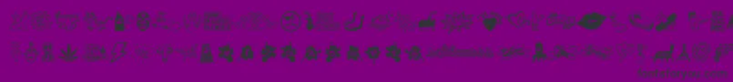 fuente WcSchlaasssClassic – Fuentes Negras Sobre Fondo Morado