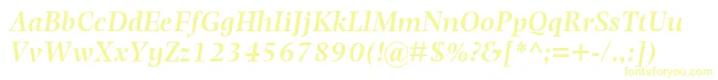 PhotinaMtSemiBoldItalic Font – Yellow Fonts