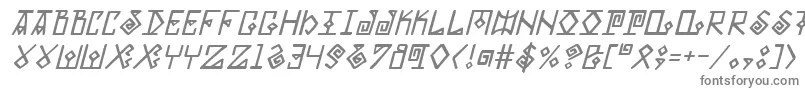 フォントElderMagicItalic – 灰色のフォント