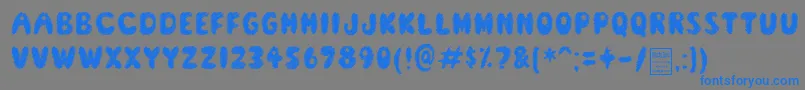 ScreamerDemo Font – Blue Fonts on Gray Background