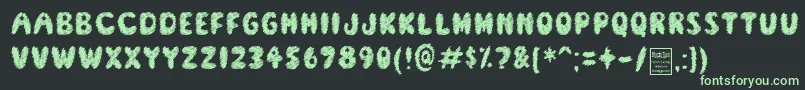 ScreamerDemo Font – Green Fonts on Black Background