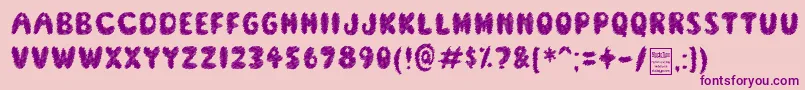 ScreamerDemo Font – Purple Fonts on Pink Background