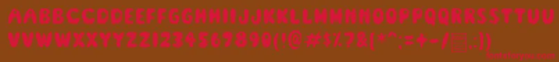ScreamerDemo Font – Red Fonts on Brown Background