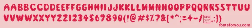 ScreamerDemo Font – Red Fonts on Pink Background