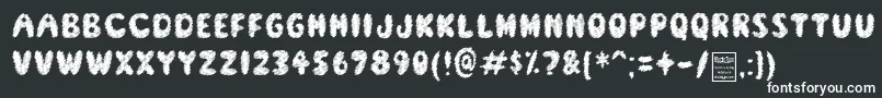 ScreamerDemo Font – White Fonts on Black Background