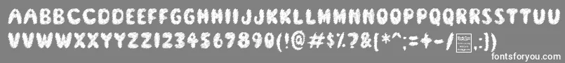 ScreamerDemo Font – White Fonts on Gray Background
