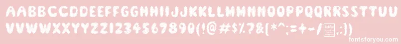 ScreamerDemo Font – White Fonts on Pink Background