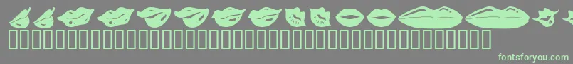 Подробнее о шрифте KrLippy Шрифт KrLippy – зелёные шрифты на сером фоне