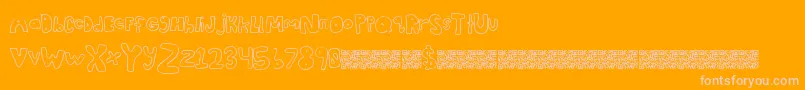 Awesomestyle Font – Pink Fonts on Orange Background