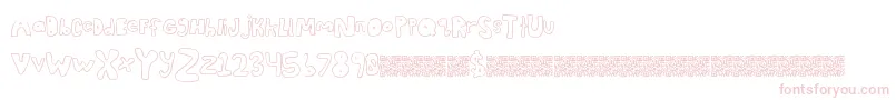 Awesomestyle Font – Pink Fonts on White Background