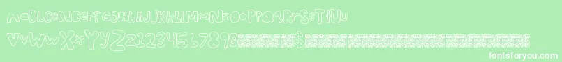 Awesomestyle Font – White Fonts on Green Background