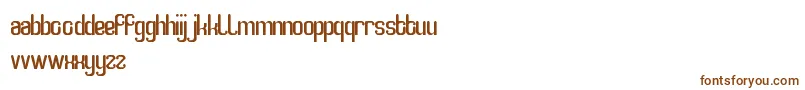 Шрифт SmartWatch – коричневые шрифты на белом фоне
