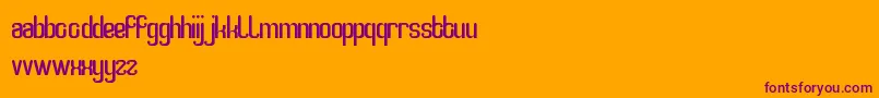 SmartWatch-fontti – violetit fontit oranssilla taustalla