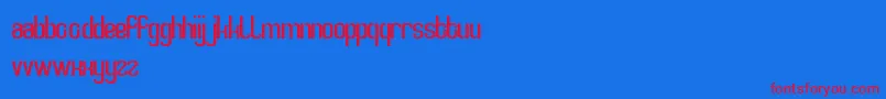 フォントSmartWatch – 赤い文字の青い背景