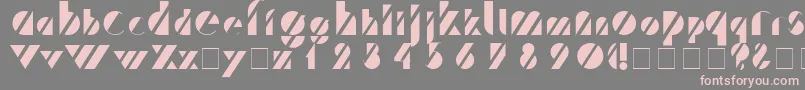 fuente TreffiNormal – Fuentes Rosadas Sobre Fondo Gris