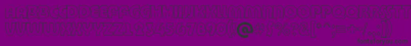 BighaustitulbrkhllRegular Font – Black Fonts on Purple Background
