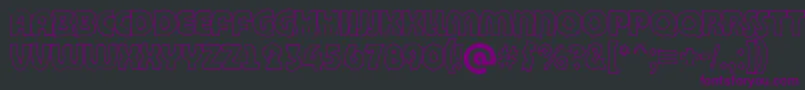 BighaustitulbrkhllRegular Font – Purple Fonts on Black Background