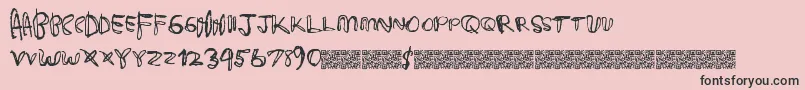 Deliciouscandy Font – Black Fonts on Pink Background