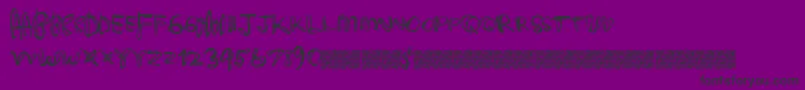 Deliciouscandy-Schriftart – Schwarze Schriften auf violettem Hintergrund