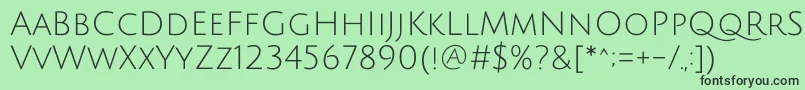 JuliussansoneRegular Font – Black Fonts on Green Background