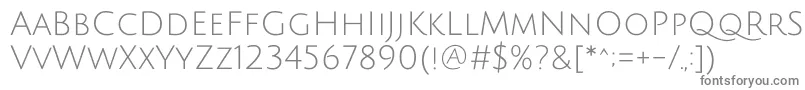 Шрифт JuliussansoneRegular – серые шрифты на белом фоне