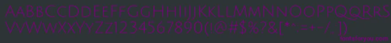 Шрифт JuliussansoneRegular – фиолетовые шрифты на чёрном фоне