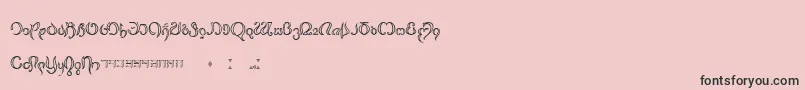 Thimfora Font – Black Fonts on Pink Background