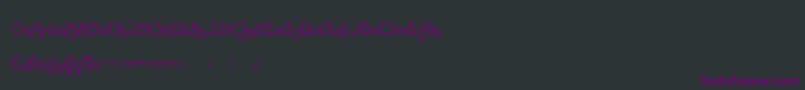 Thimfora Font – Purple Fonts on Black Background