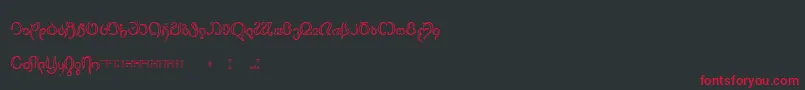 Fonte Thimfora – fontes vermelhas em um fundo preto