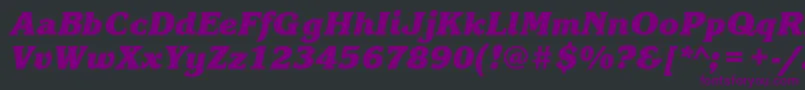 KorinnablackbttBolditalic Font – Purple Fonts on Black Background