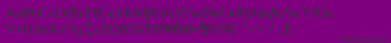Dum3reit-Schriftart – Schwarze Schriften auf violettem Hintergrund