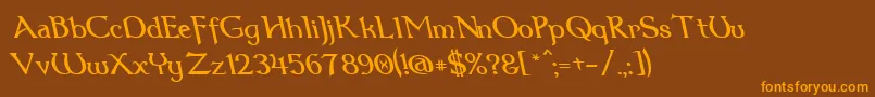 More about Dum3reit Font Dum3reit Font – Orange Fonts on Brown Background