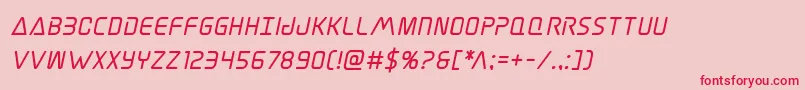 Elitedangerboldital Font – Red Fonts on Pink Background