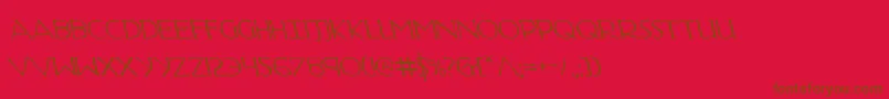 Hadriaticl Font – Brown Fonts on Red Background