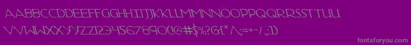 Hadriaticl Font – Gray Fonts on Purple Background