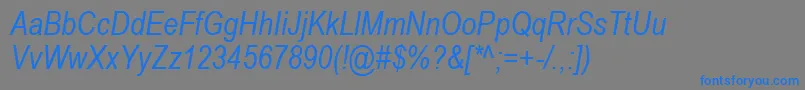 Fonte ArialNarrowРљСѓСЂСЃРёРІ – fontes azuis em um fundo cinza