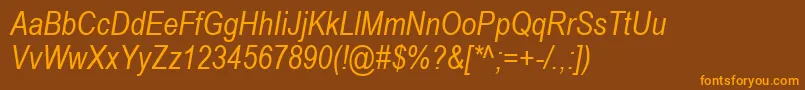 Więcej informacji o czcionce ArialNarrowРљСѓСЂСЃРёРІ Czcionka ArialNarrowРљСѓСЂСЃРёРІ – pomarańczowe czcionki na brązowym tle