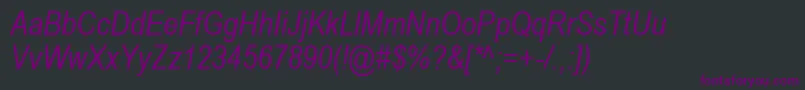 fuente ArialNarrowРљСѓСЂСЃРёРІ – Fuentes Moradas Sobre Fondo Negro