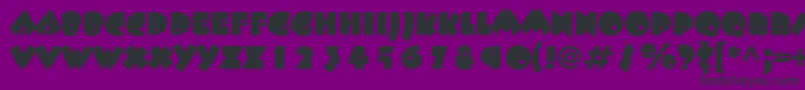 Beeskneesstd Font – Black Fonts on Purple Background